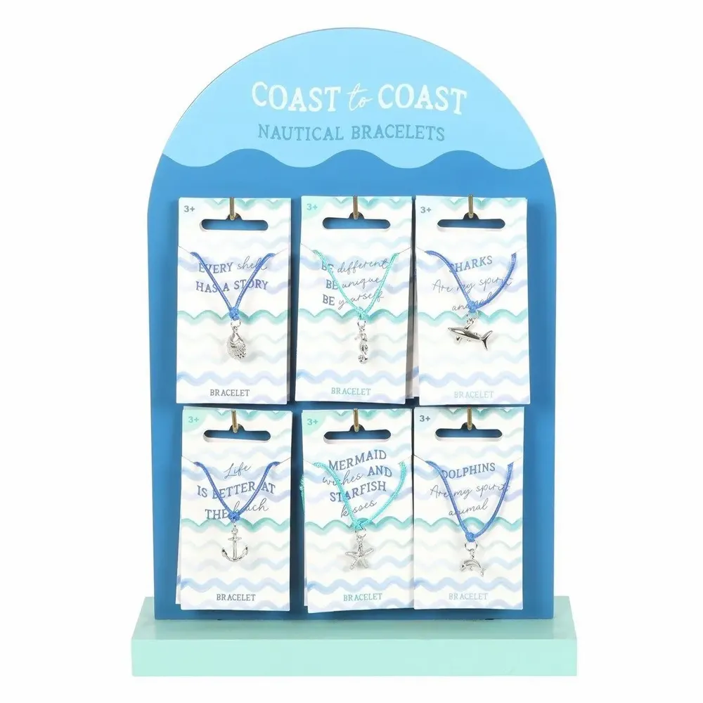 Bijoux - Ensemble de 36 bracelets nautiques exposés - SOMETHING DIFFERENT WHOLESALE