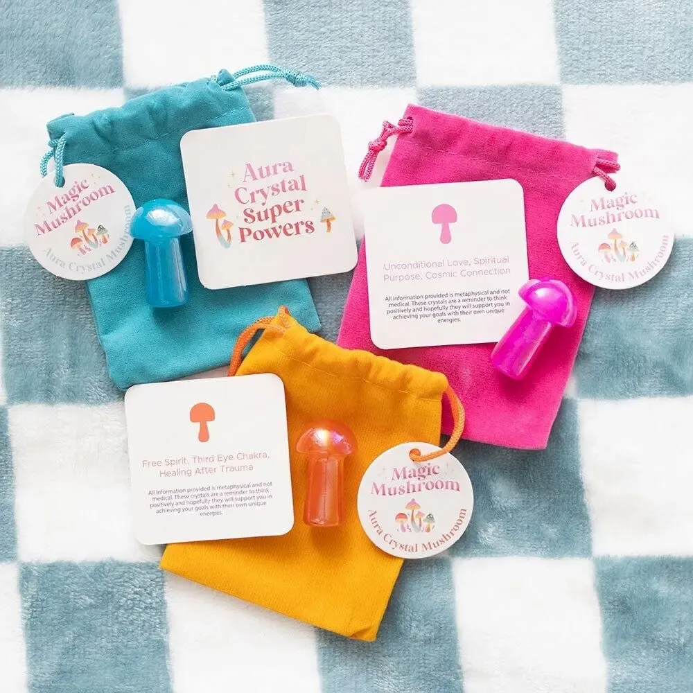 Ornaments - Set of 24 Magic Aura Mushrooms in a Bag - SOMETHING DIFFERENT WHOLESALE