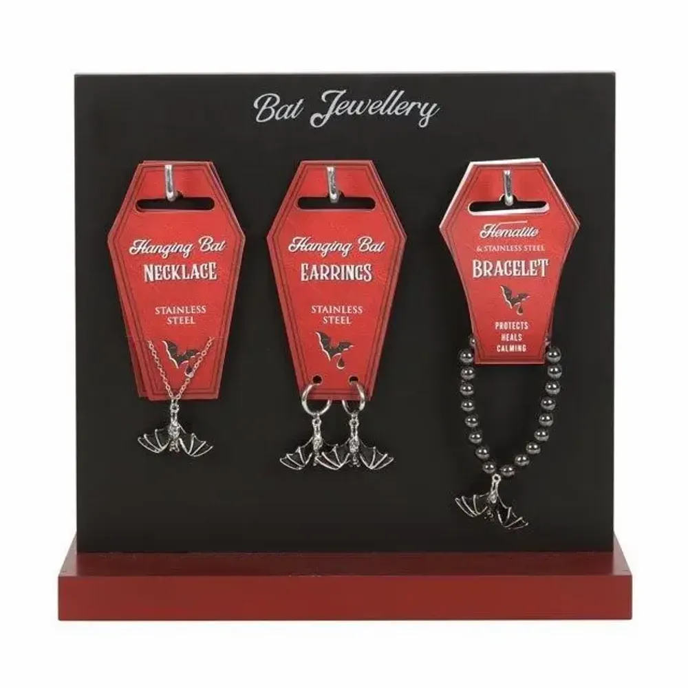 Bijoux - Ensemble de 18 bijoux chauve-souris exposés - SOMETHING DIFFERENT WHOLESALE