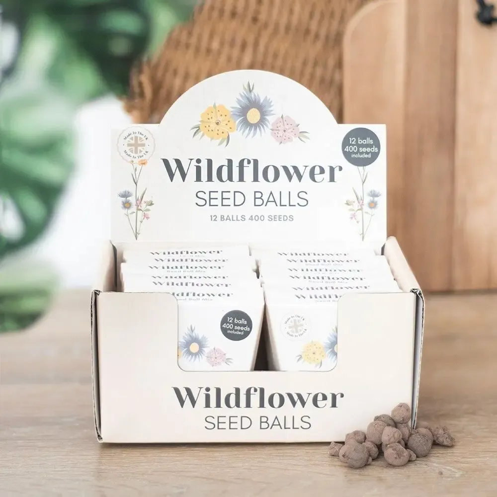 Accessoires de jardinage - Ensemble de 12 sachets de boules de graines Blooming Lovely présentés - SOMETHING DIFFERENT WHOLESALE