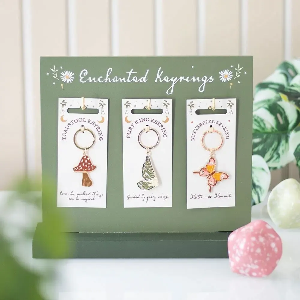 Decorative objects - Set of 18 Enchanted Keyrings on Display - SOMETHING DIFFERENT WHOLESALE