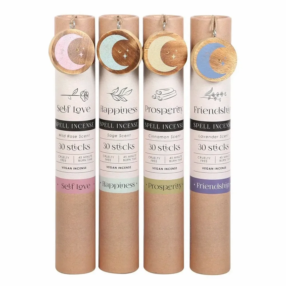 Home fragrances - Set of 12 Herbal Magick Spell Incense Sticks with Display - SOMETHING DIFFERENT WHOLESALE