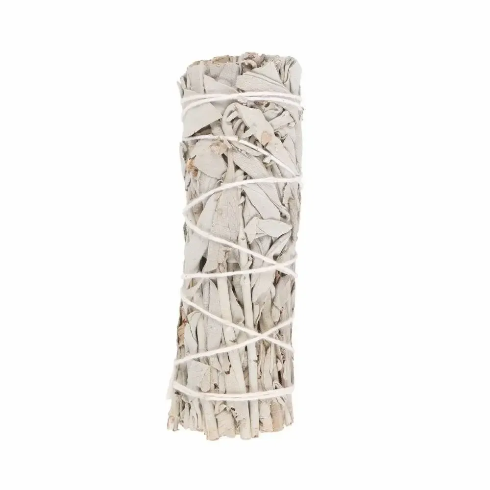 Scents - 10cm Small White Sage Smudge Stick Wand - SOMETHING DIFFERENT WHOLESALE