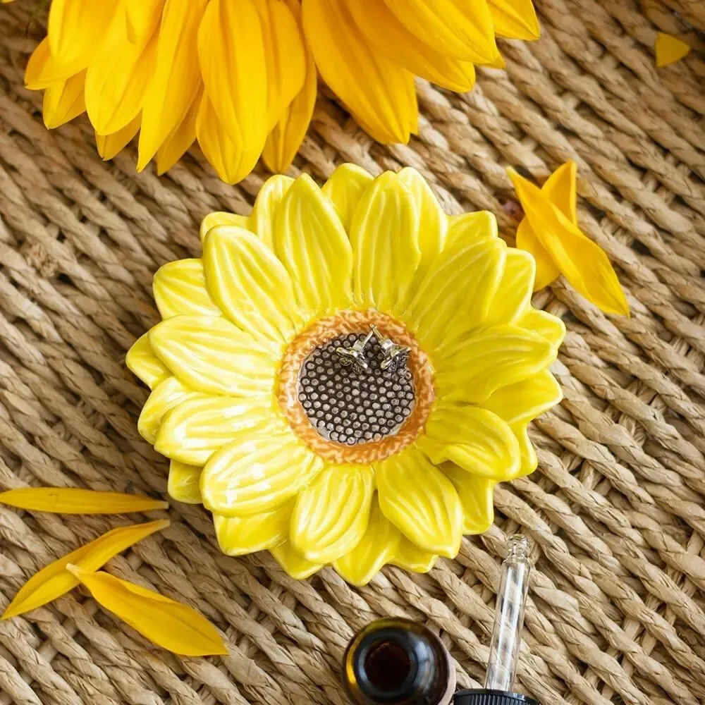 Jewelry - Sunflower Trinket Dish - SOMETHING DIFFERENT WHOLESALE