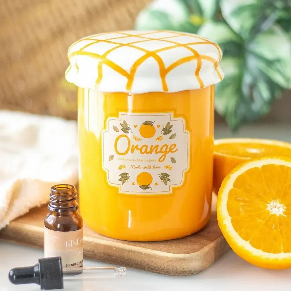 Scents - Orange Marmalade Jar Oil Burner and Wax Warmer - SOMETHING DIFFERENT WHOLESALE