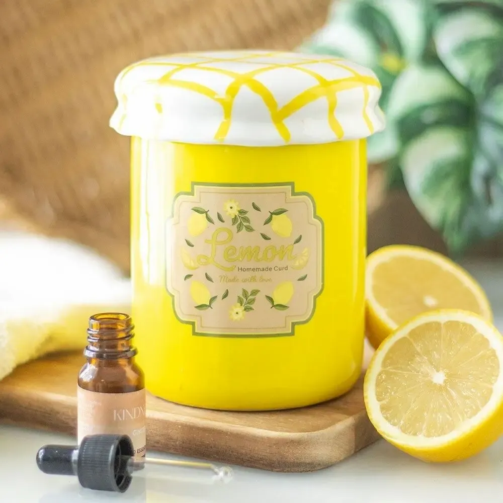 Scents - Lemon Curd Jar Oil Burner and Wax Warmer - SOMETHING DIFFERENT WHOLESALE