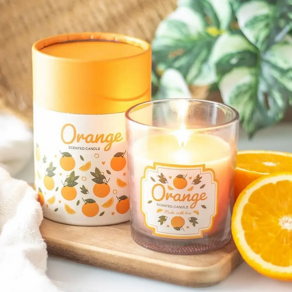 Candles - Orange Scented Candle - SOMETHING DIFFERENT WHOLESALE