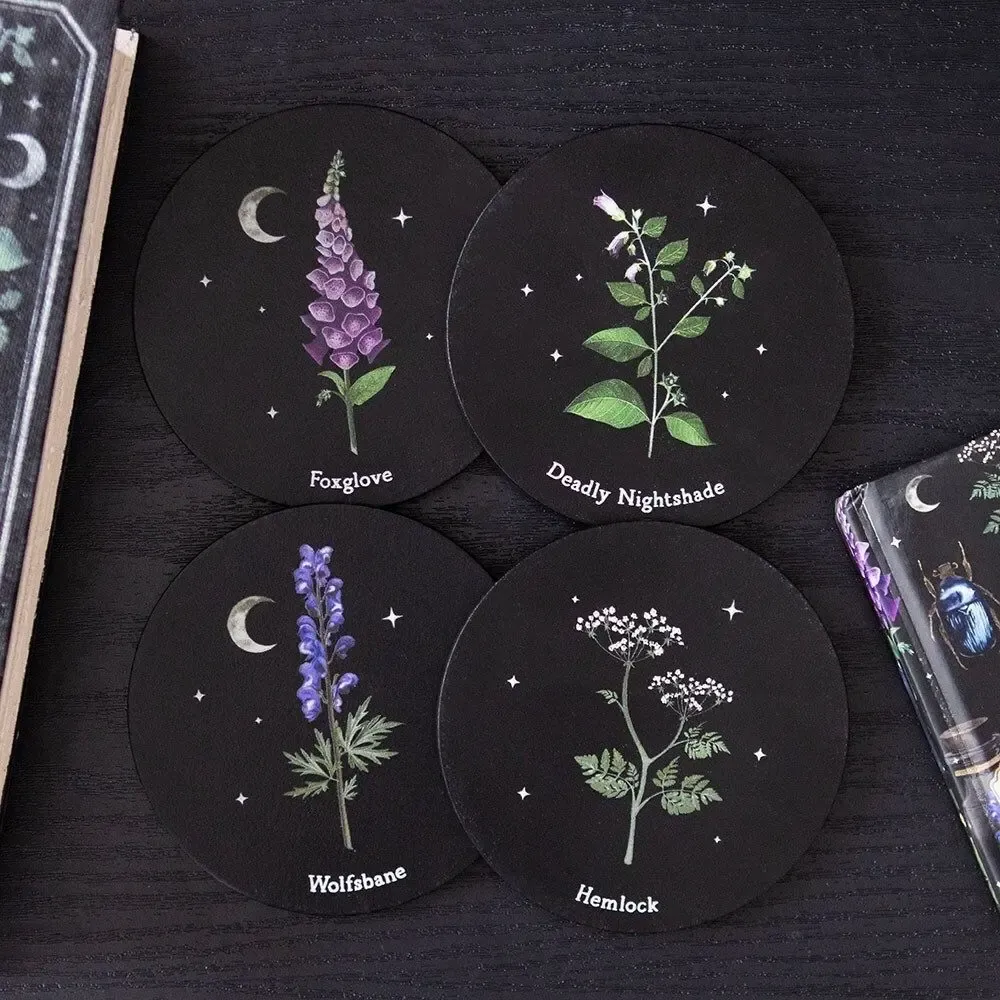Sets de table - Ensemble de sous-verres Plantes Vénéneuses - SOMETHING DIFFERENT WHOLESALE
