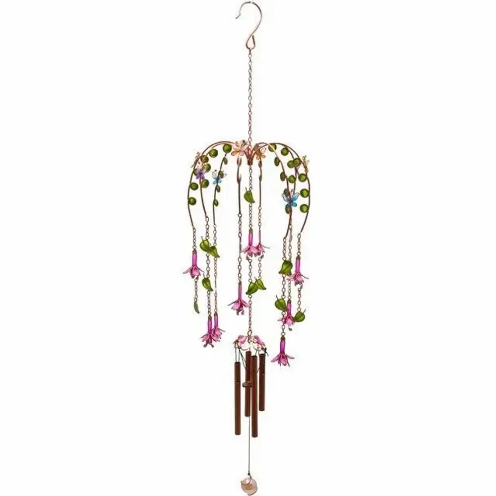 Objets de décoration - Carillon éolien fuchsia - SOMETHING DIFFERENT WHOLESALE