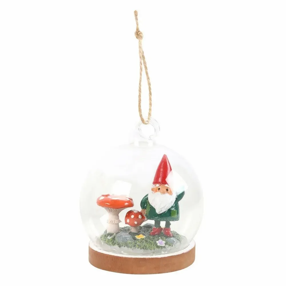 Other wall decoration - Gnome Glass Dome Hanging Decoration - SOMETHING DIFFERENT WHOLESALE