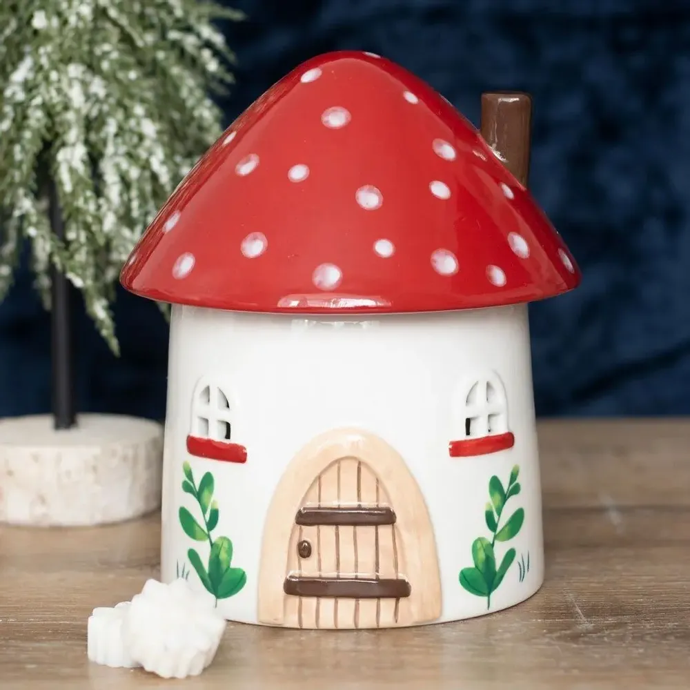 Scents - Mushroom House Oil Burner and Wax Warmer - SOMETHING DIFFERENT WHOLESALE