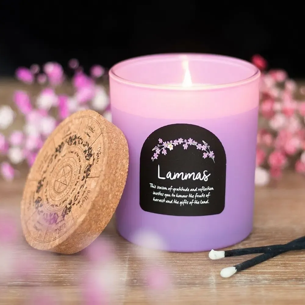 Candles - Lammas Cinnamon and Orange Wheel of the Year Candle - SOMETHING DIFFERENT WHOLESALE