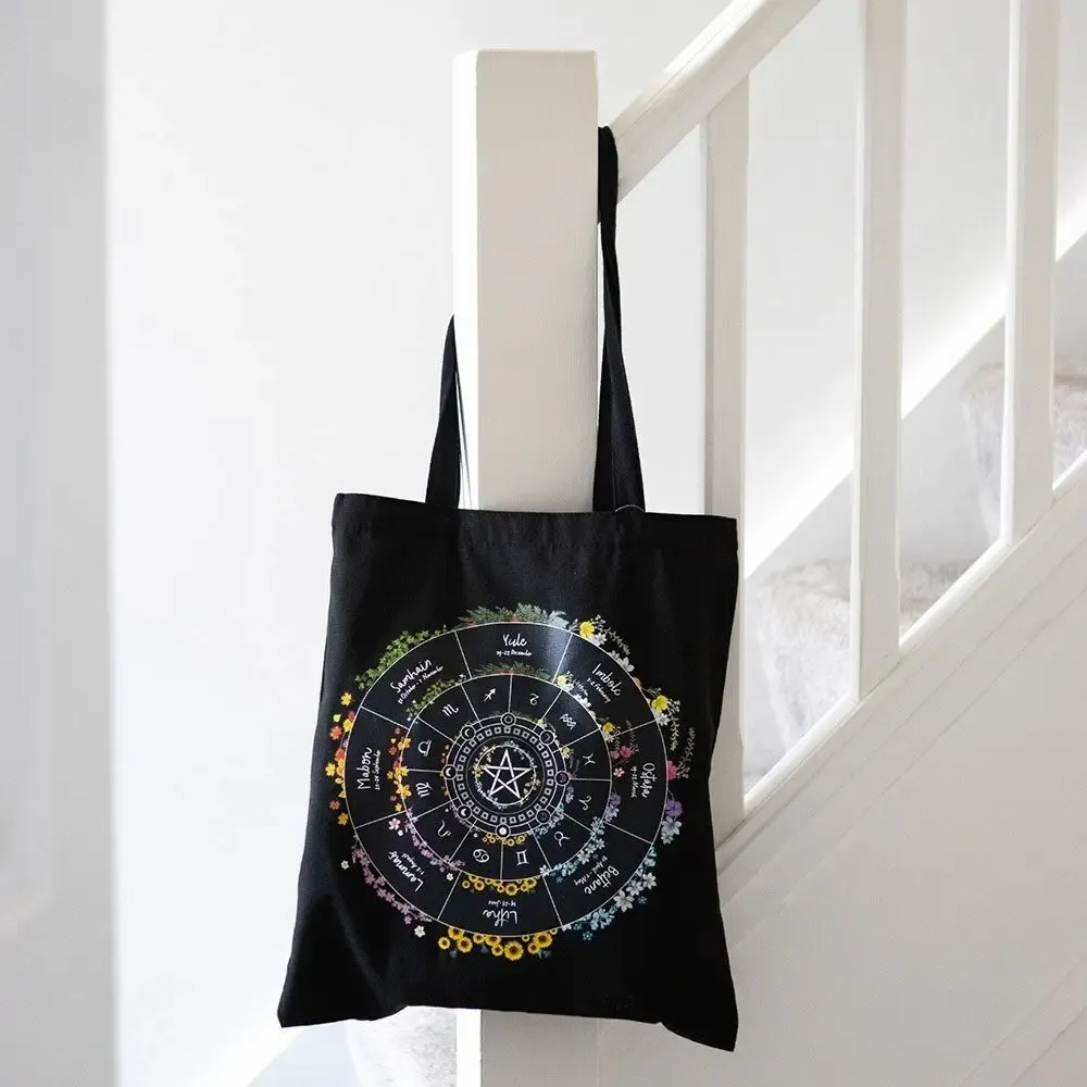Bags and backpacks - Wheel of the Year Polycotton Tote Bag - SOMETHING DIFFERENT WHOLESALE