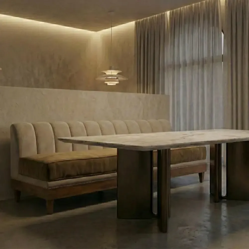 Benches - Regento Bench Fluted | Bench - CREARTE COLLECTIONS