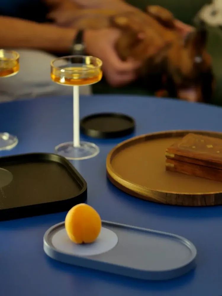 Organizer - NORDIC TRAYS – Minimalist Wood & Leather Desk Organizers - WOOD MOOD | :DODOMOOM