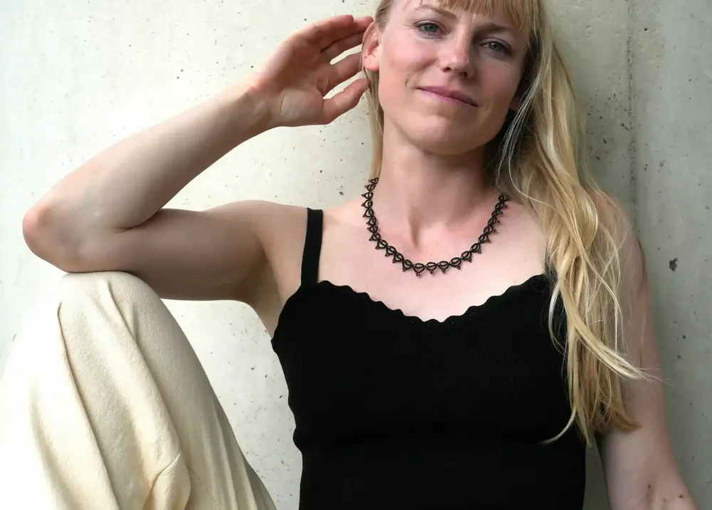 Jewelry - HANDMADE CHOKER NECKLACE MADE OF WIRE AND BEADS, LOTUS CHAIN - KARAWAN AUTHENTIC