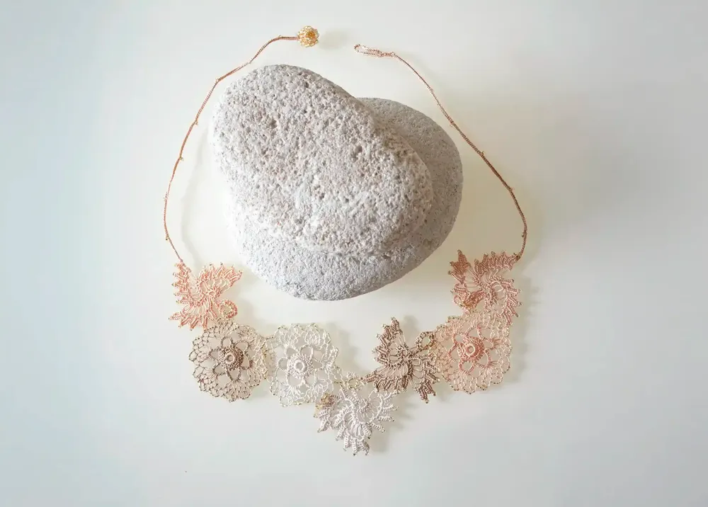 Jewelry - REFINED LACE NECKLACE, HANDMADE, POLLEN MODEL - KARAWAN AUTHENTIC