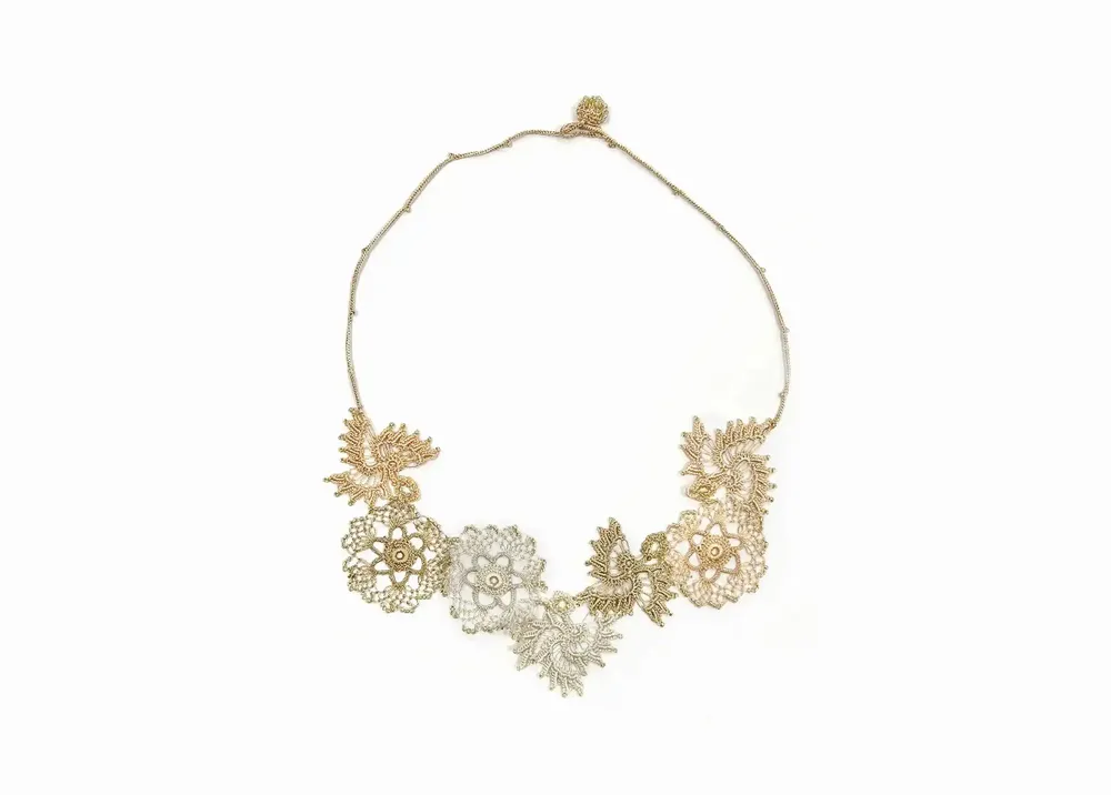 Jewelry - REFINED LACE NECKLACE, HANDMADE, POLLEN MODEL - KARAWAN AUTHENTIC