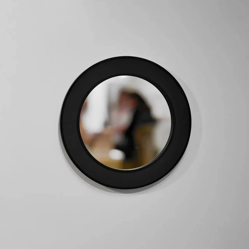 Mirrors - NORDIC MIRROR L – Statement Mirror in Wood & Leather - WOOD MOOD | :DODOMOOM