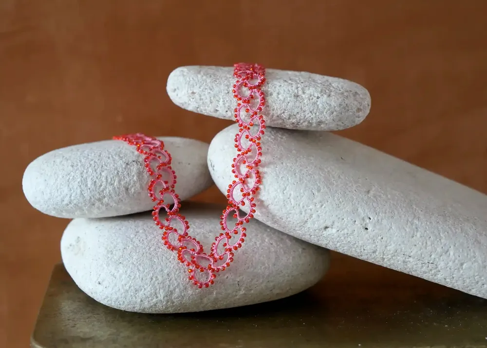 Jewelry - NECKLACE MADE OF LACE AND PEARLS, HANDMADE, SEED - KARAWAN AUTHENTIC