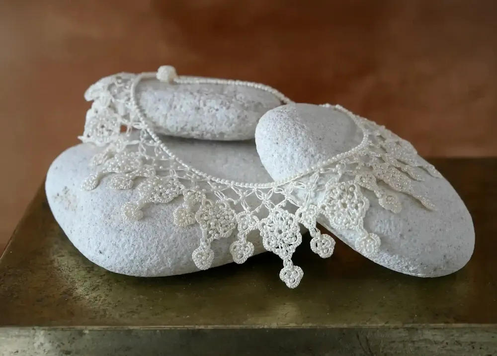 Jewelry - REFINED ORIENTAL INSPIRED LACE NECKLACE, SONYA - KARAWAN AUTHENTIC