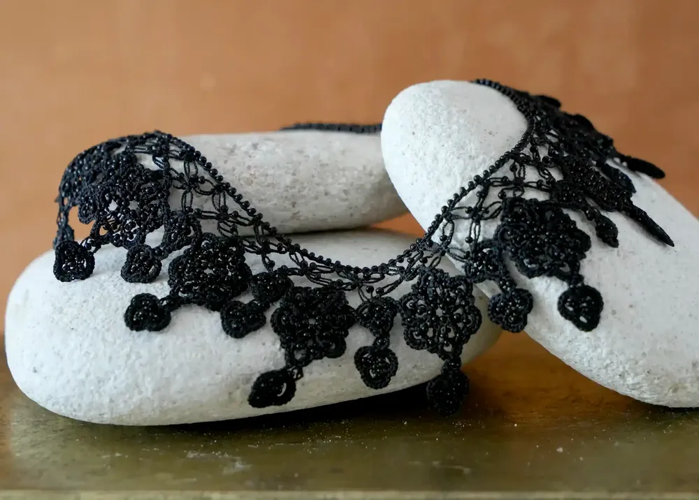 Jewelry - REFINED ORIENTAL INSPIRED LACE NECKLACE, SONYA - KARAWAN AUTHENTIC