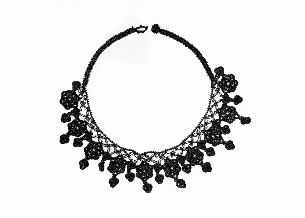 Jewelry - REFINED ORIENTAL INSPIRED LACE NECKLACE, SONYA - KARAWAN AUTHENTIC