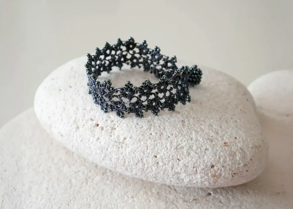 Jewelry - HANDMADE LACE TEXTILE BRACELET, HUSNU, OYA COLLECTION - KARAWAN AUTHENTIC