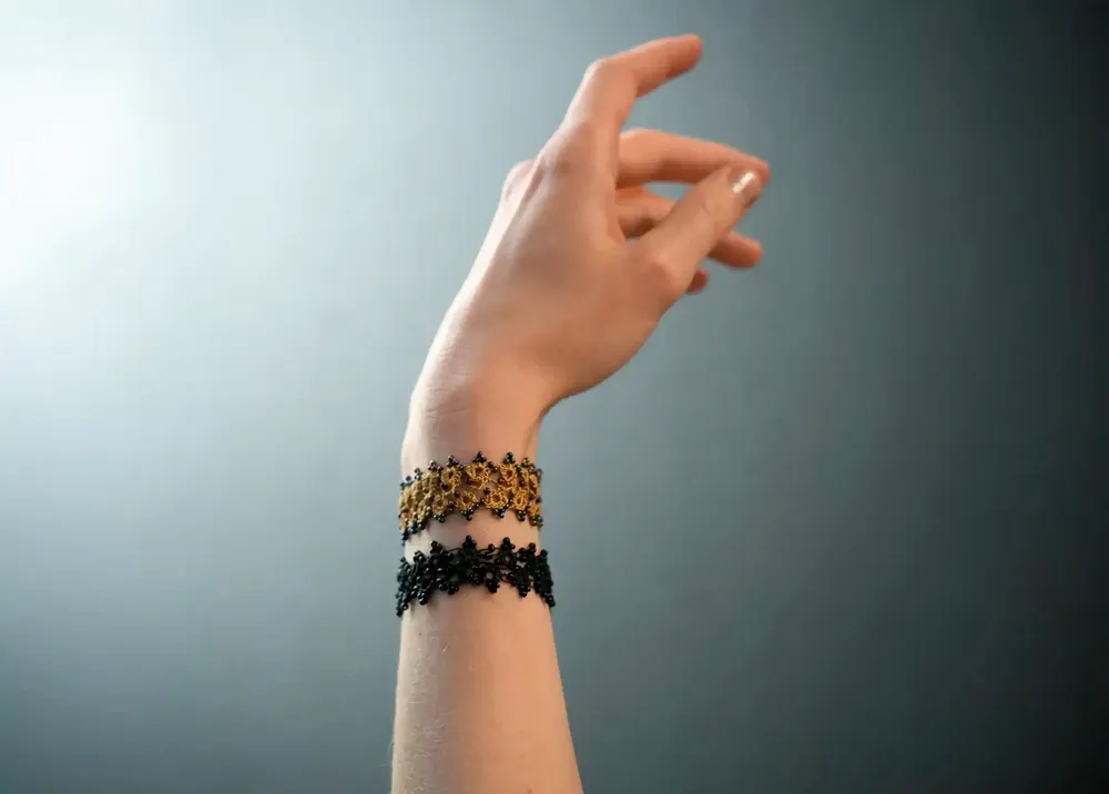 Jewelry - HANDMADE LACE TEXTILE BRACELET, HUSNU, OYA COLLECTION - KARAWAN AUTHENTIC