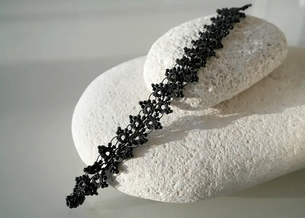 Jewelry - HANDMADE LACE TEXTILE BRACELET, HUSNU, OYA COLLECTION - KARAWAN AUTHENTIC