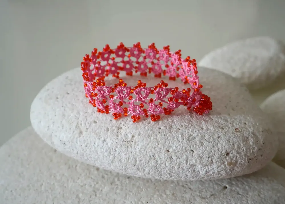 Jewelry - HANDMADE LACE TEXTILE BRACELET, HUSNU, OYA COLLECTION - KARAWAN AUTHENTIC