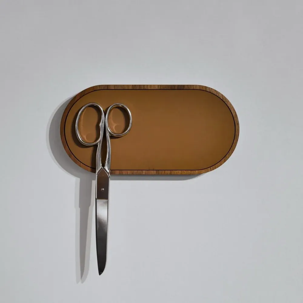 Organizer - NORDIC ECLIPSE Magnetic Catchall – Wood & Leather Wall Organizer - WOOD MOOD | :DODOMOOM