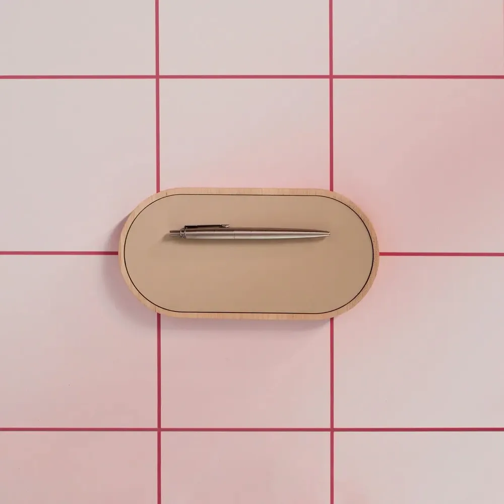 Organizer - NORDIC ECLIPSE Magnetic Catchall – Wood & Leather Wall Organizer - WOOD MOOD | :DODOMOOM