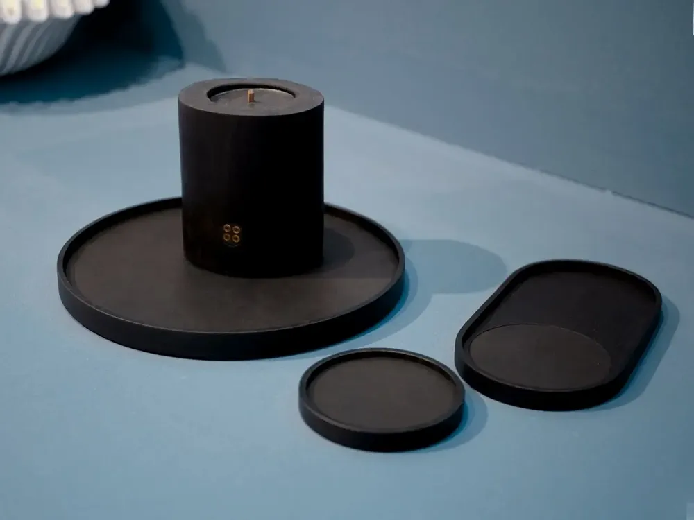 Candles - BLACK ILLUSIONS – Charred Wood Scented Candles with Rare Oils - WOOD MOOD | :DODOMOOM