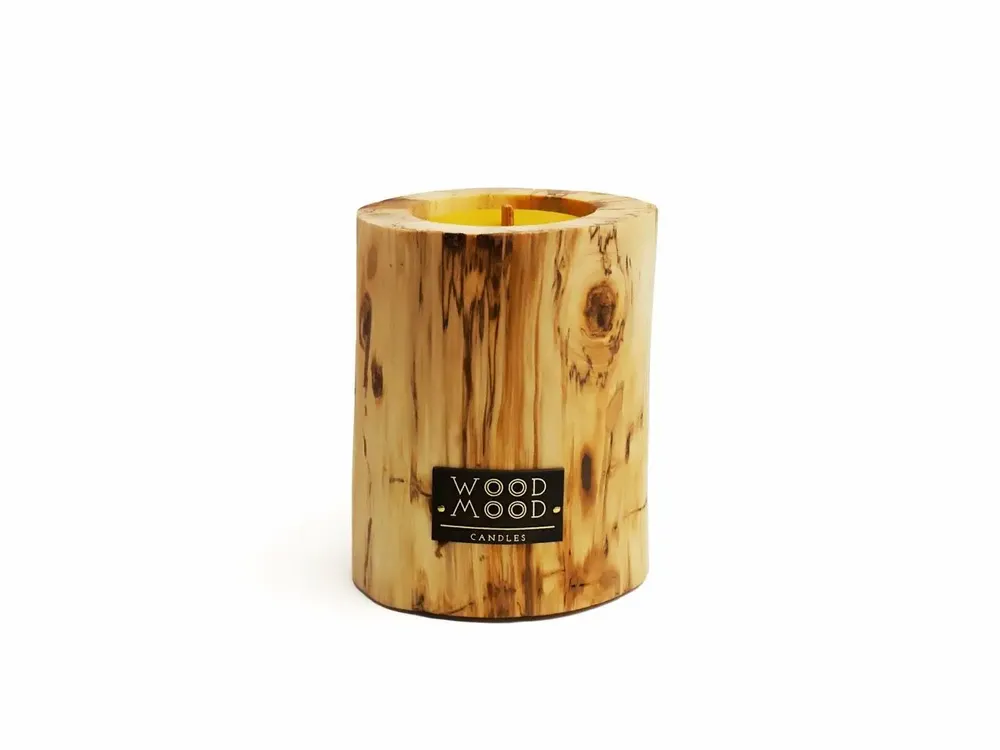 Candles - UBUD Original – Refillable Handcrafted Natural Wood Candle - WOOD MOOD | :DODOMOOM