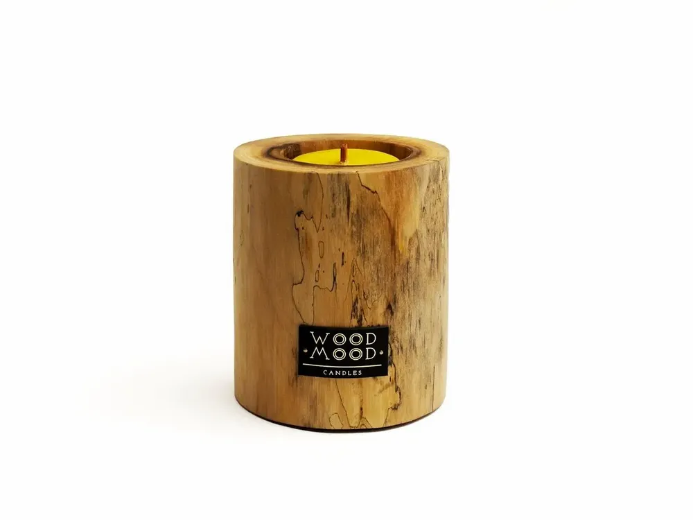 Candles - UBUD Original – Refillable Handcrafted Natural Wood Candle - WOOD MOOD | :DODOMOOM