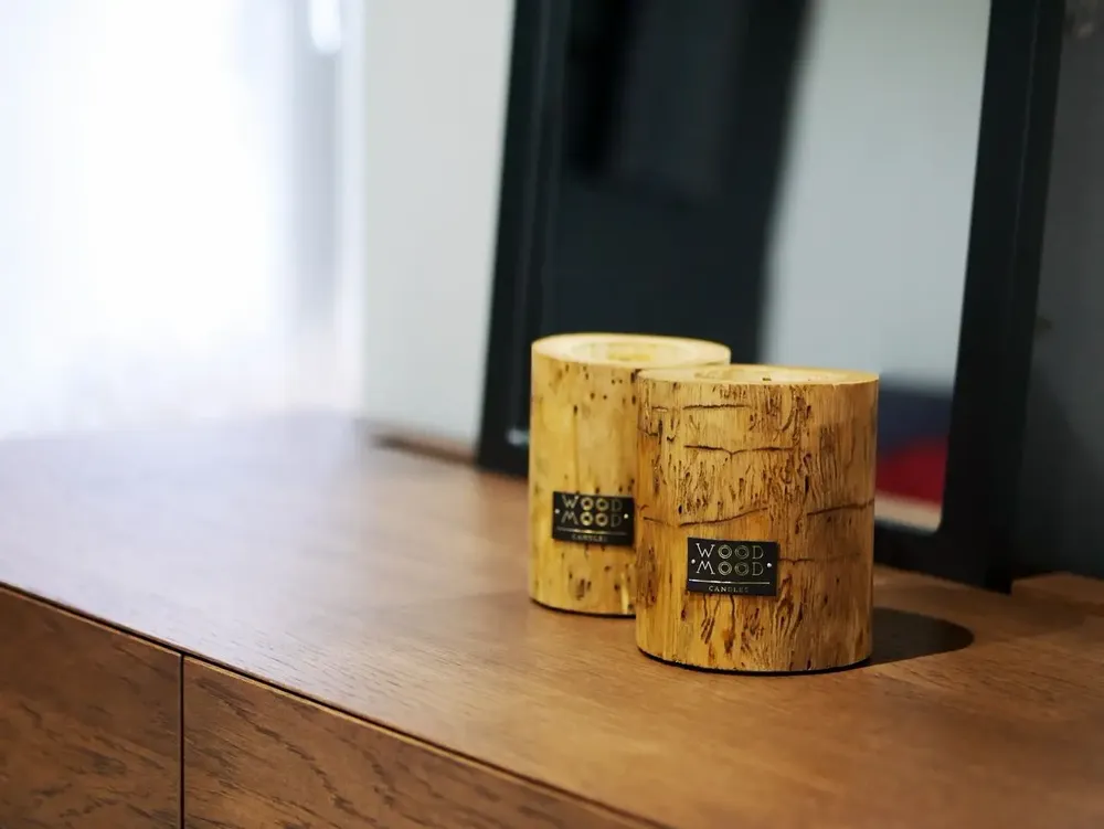 Candles - UBUD Original – Refillable Handcrafted Natural Wood Candle - WOOD MOOD | :DODOMOOM
