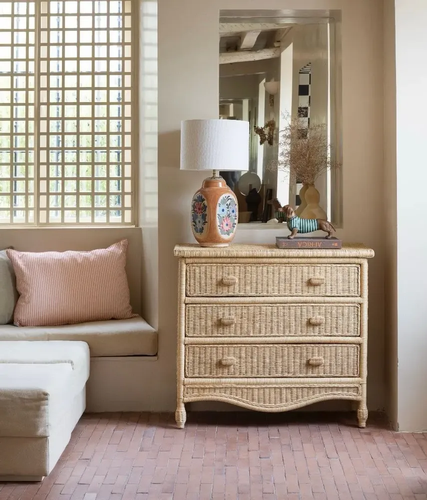 Chests of drawers - ELISABETH Rattan Dresser - MAHE HOMEWARE