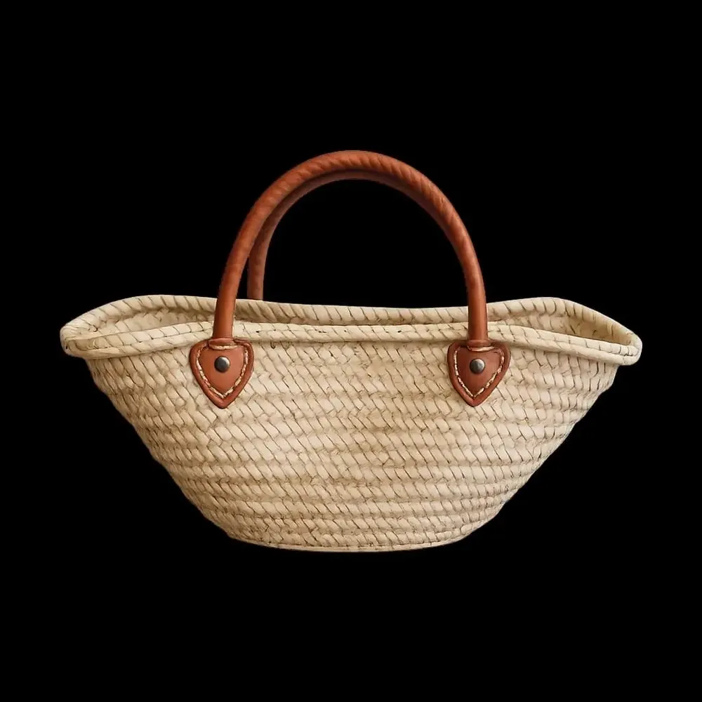 Bags and totes - Rattan beach tote bag - Le Safi - BERBER LEATHER