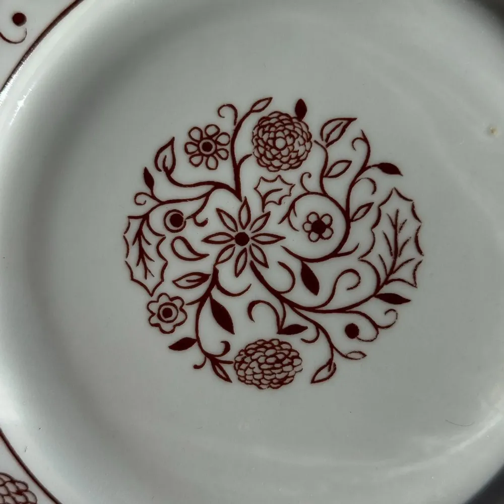 Assiettes de réception - Lot de 6 assiettes à dessert vintage Made in Poland D19 - OFFICE OBJETS