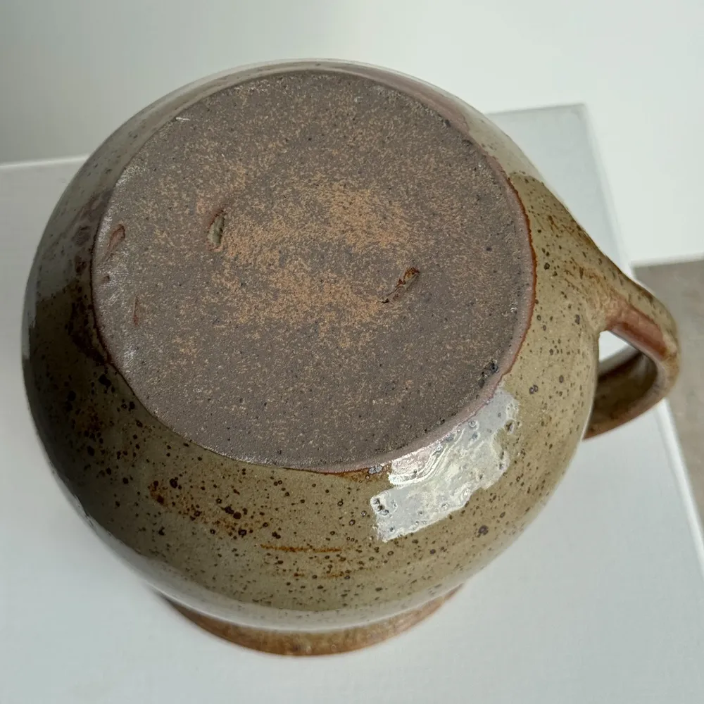 Carafes - Carafe en grès à rosé à compartiment vintage artisanale H14 D3.5 - OFFICE OBJETS