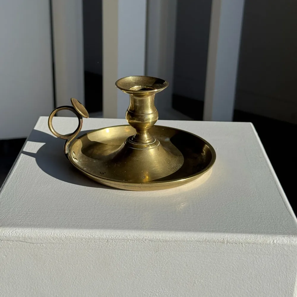 Decorative objects - Antique gold hand candle holder H8 D14 - OFFICE OBJETS