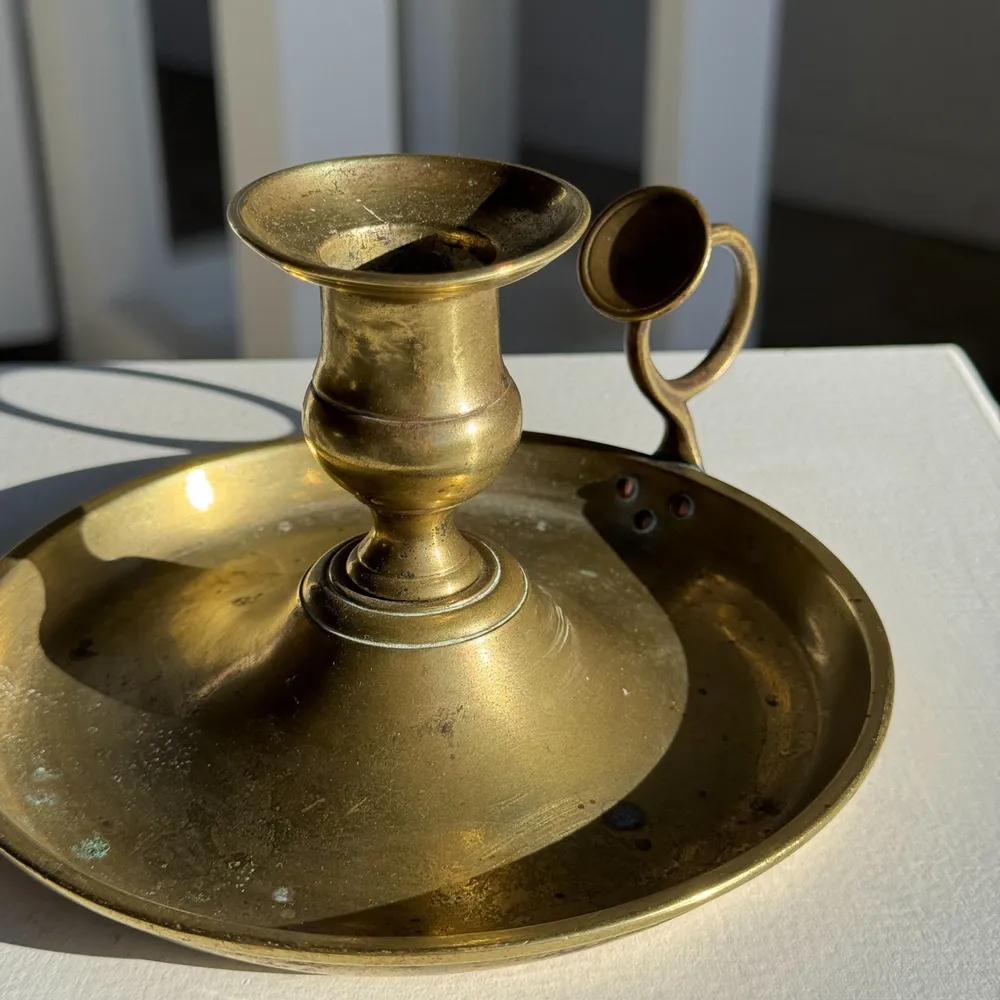 Decorative objects - Antique gold hand candle holder H8 D14 - OFFICE OBJETS