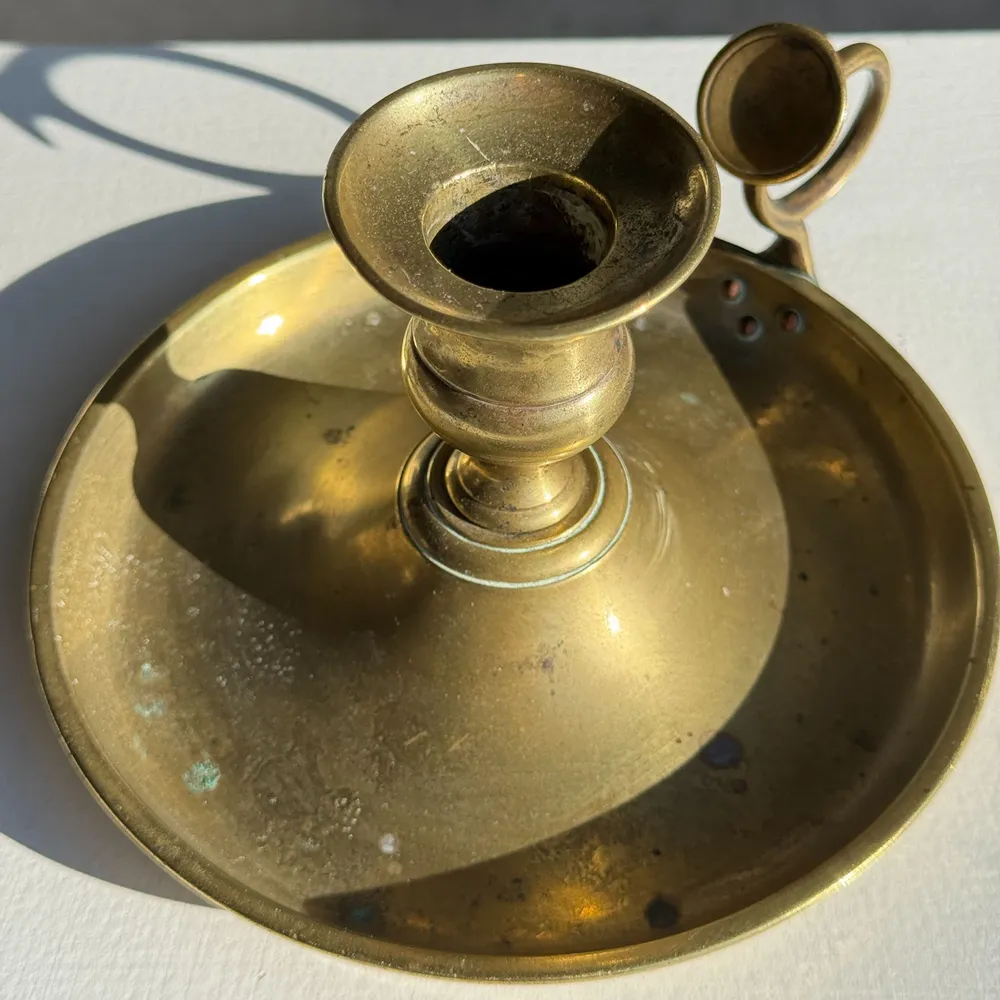 Decorative objects - Antique gold hand candle holder H8 D14 - OFFICE OBJETS