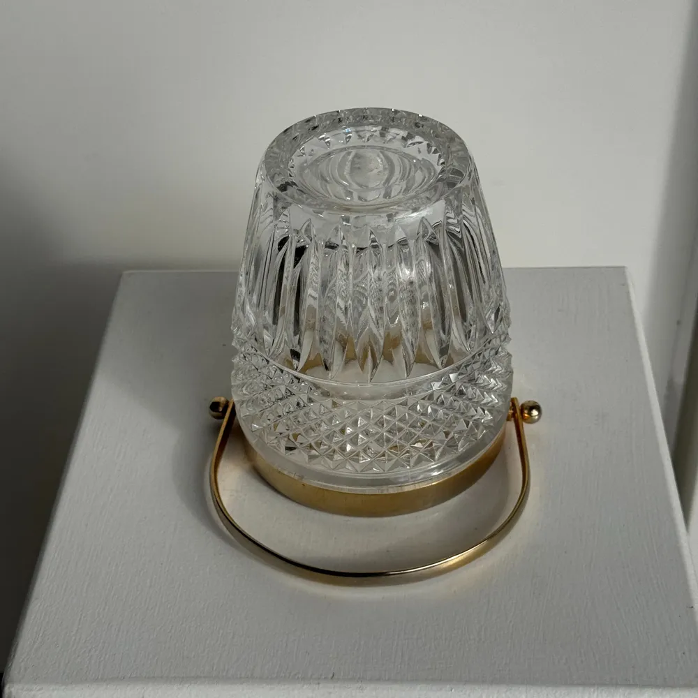 Platter and bowls - Small gold-plated diamond-tipped glass ice bucket - OFFICE OBJETS