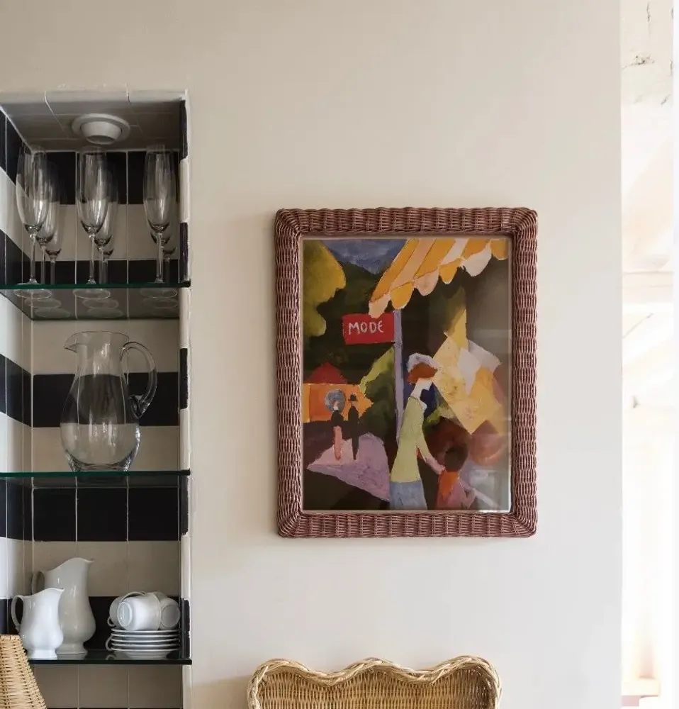 Cadres - Cadre photo en rotin tissé à la main HARPER - MAHE HOMEWARE