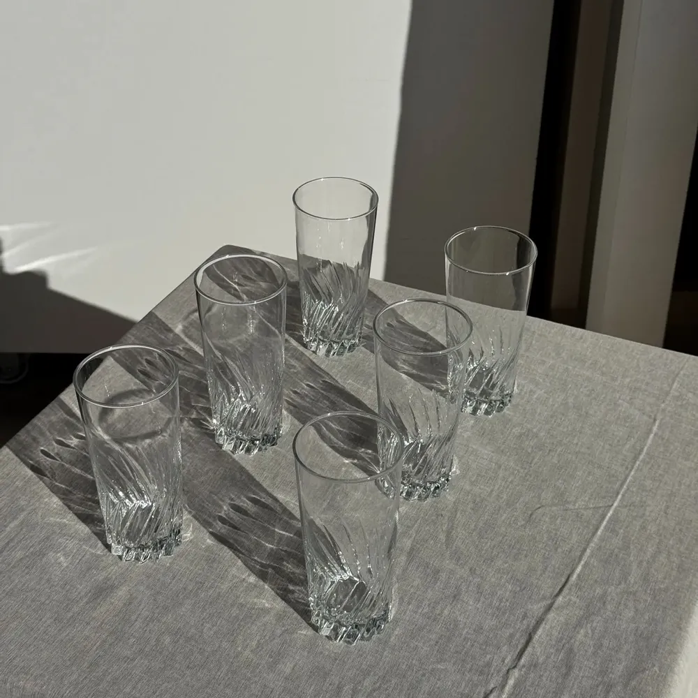 Verres - Lot de 6 verres à orangeade en verre H14,5 D7 - OFFICE OBJETS
