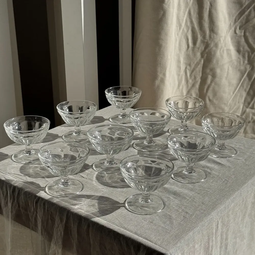 Bols - Lot de 10 petites coupes à glace en verre vintage - OFFICE OBJETS