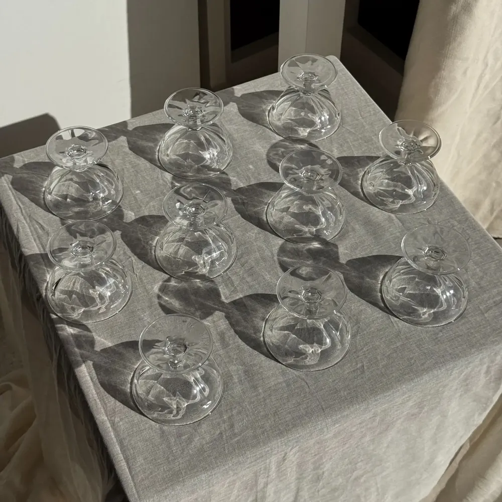 Bols - Lot de 10 petites coupes à glace en verre vintage - OFFICE OBJETS