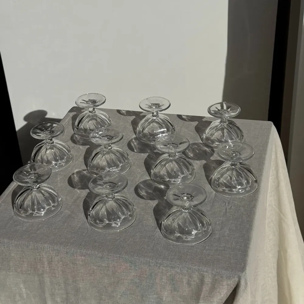 Bols - Lot de 10 petites coupes à glace en verre vintage - OFFICE OBJETS